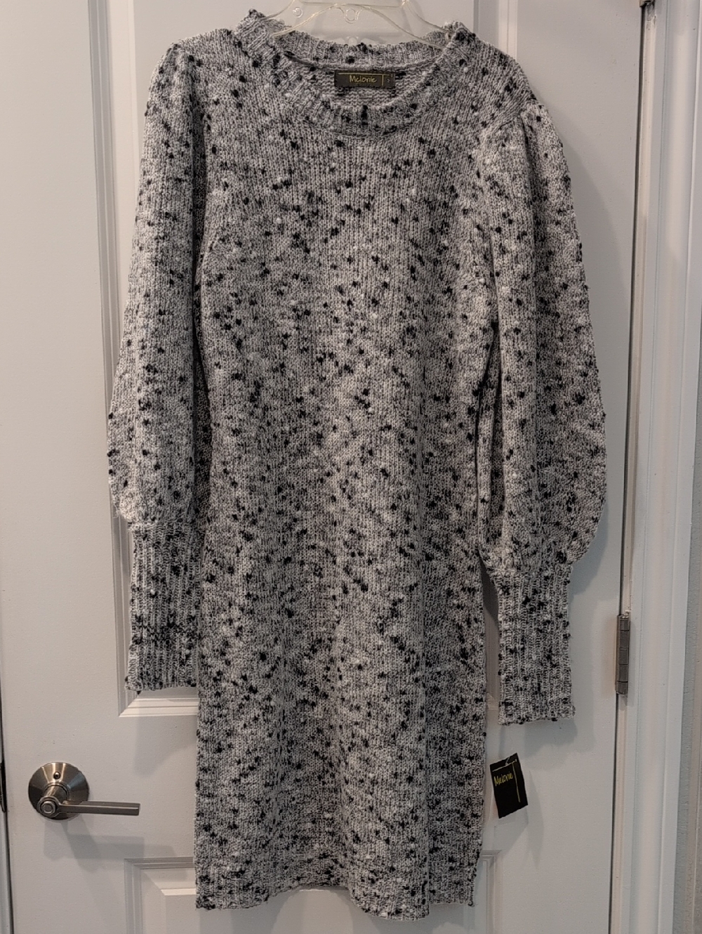 Melonie Gray Speckled Sweater Dress